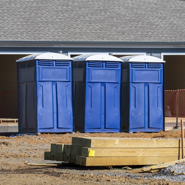 is there a specific order in which to place multiple portable toilets in Huntington Arkansas